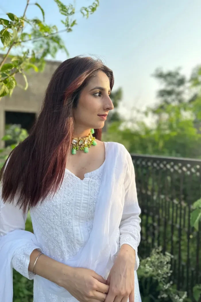 White Kurti
