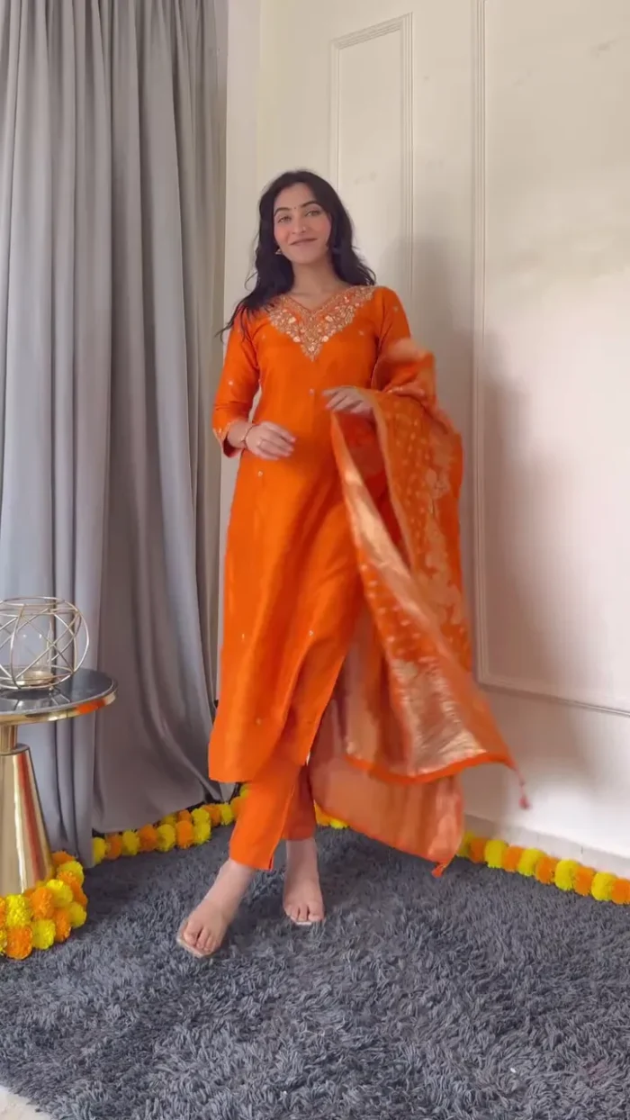 Orange Kurti