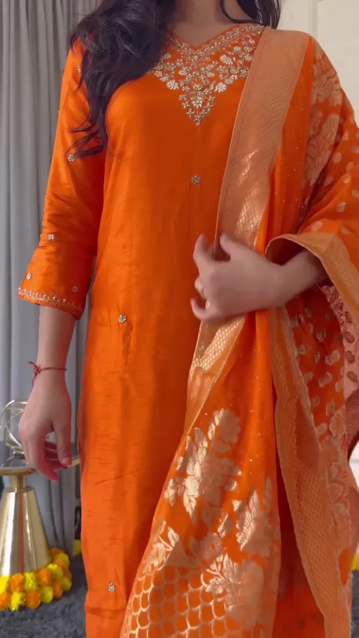 Orange Kurti
