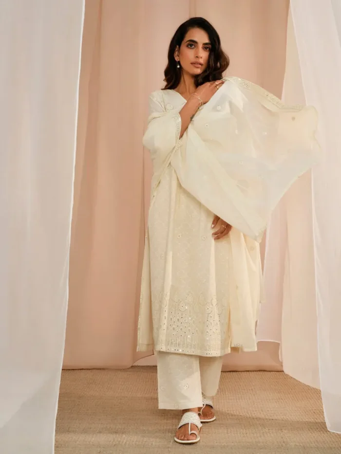 White Kurti