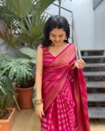 pink Saree