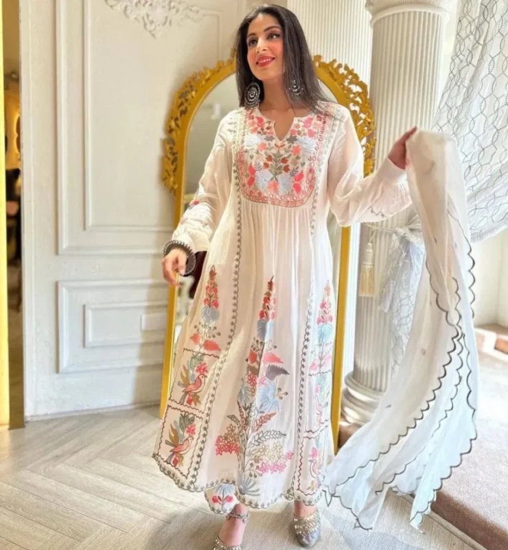 White Kurti