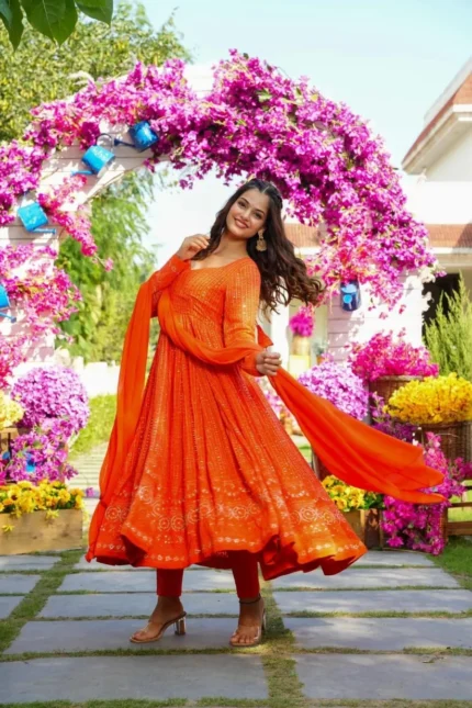 Orange Salwar Suit