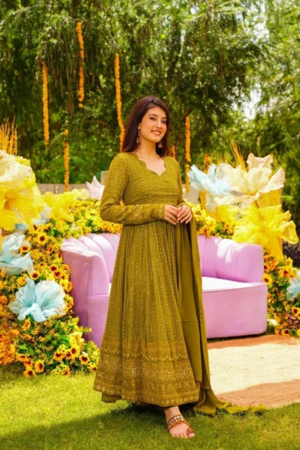 Mehndi Salwar Suit