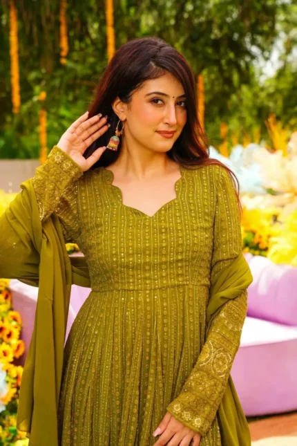 Mehndi Salwar Suit