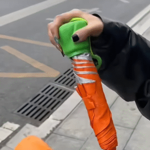 Cute Carrot Design Compact Folding Umbrella