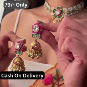 Necklace and Jhumka Earrings Set