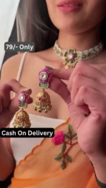 Necklace and Jhumka Earrings Set