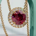 Elegant Ruby and Diamond Jewelry Set