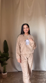 Fluffy Cartoon Co-ord Set
