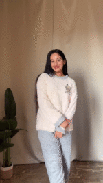 Fluffy Cartoon Co-ord Set